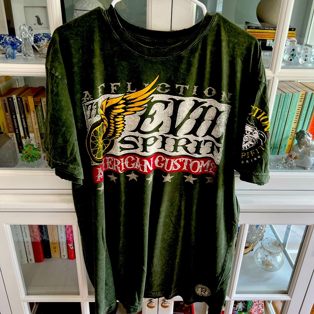 Green xxl Affliction T